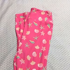 Seashell Print Lularoe Leggings